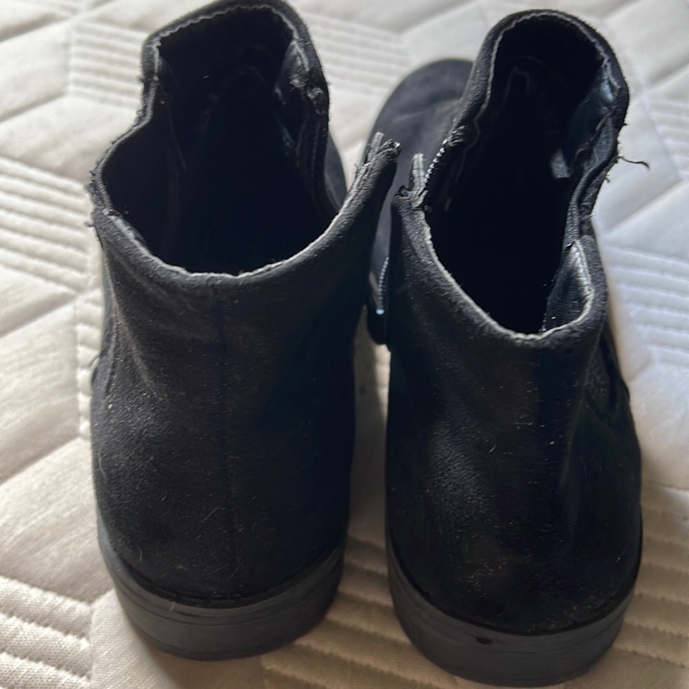 New never worn black dress booties
